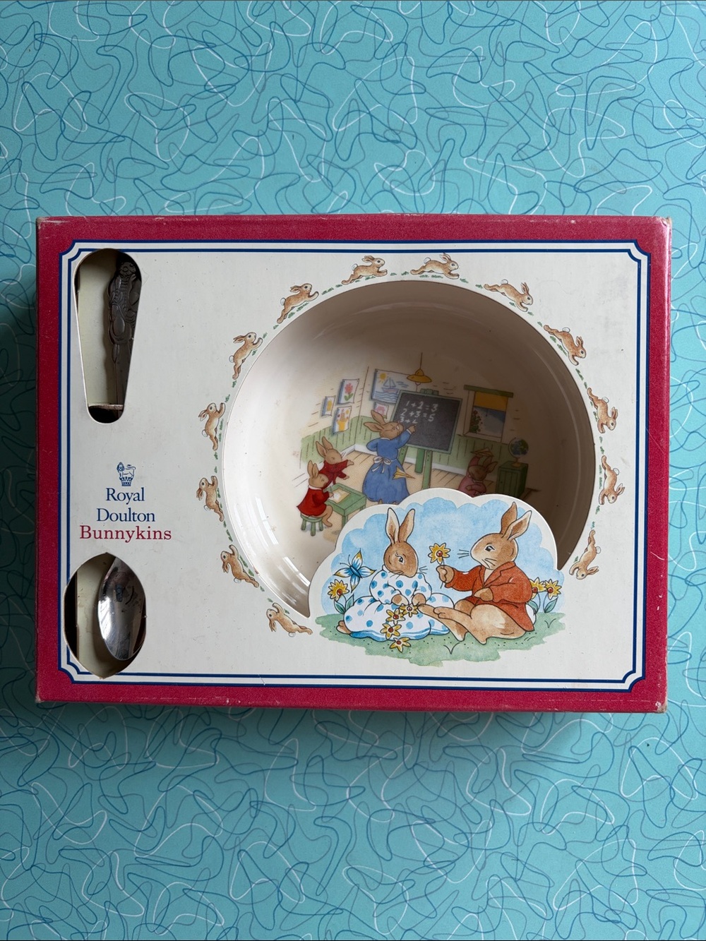 Royal Doulton Bunnykins child's bowl & spoon NIB